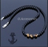 O Accessories Necklace For Men Onyx Stones, Tiger Eyes