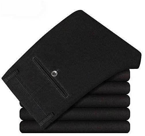 Fashion Black Soft Khaki Pants - Slim Fit