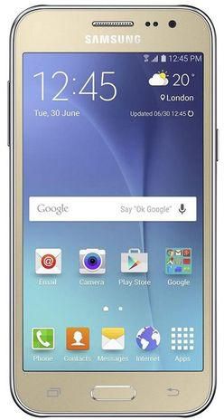 Samsung موبايل جالاكسى J2 - 4.7 بوصة - 3G - ثنائى الشريحة - 8 جيجابايت - ذهبى