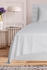 Hotel Linen Klub Queen Bed Sheet 3pcs Set , 100% Cotton 250Tc Sateen 1cm Stripe, Size: 240x260cm + 2pc Pillowcase 50x75cm , White