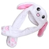 Coolbaby Plush Rabbit Ear Hat White/Pink/Black- 30-32