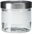 DROPPAR Jar with lid, frosted glass, stainless steel