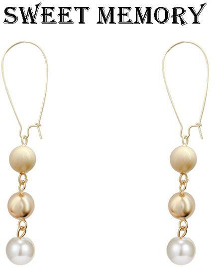 SWEET MEMORY Pearl Earrings Drop Earrings Elegant Jewelry For Party And Wedding