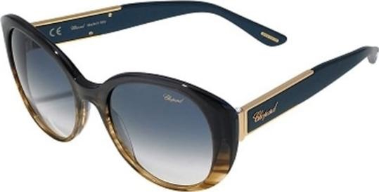 Oval Navy Blue Sunglasses For Women