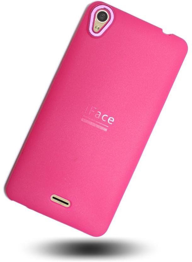 TPU Gel Case for Infinix Hot Not X551 with Metal Camera Ring Glass Screen Protector - pink