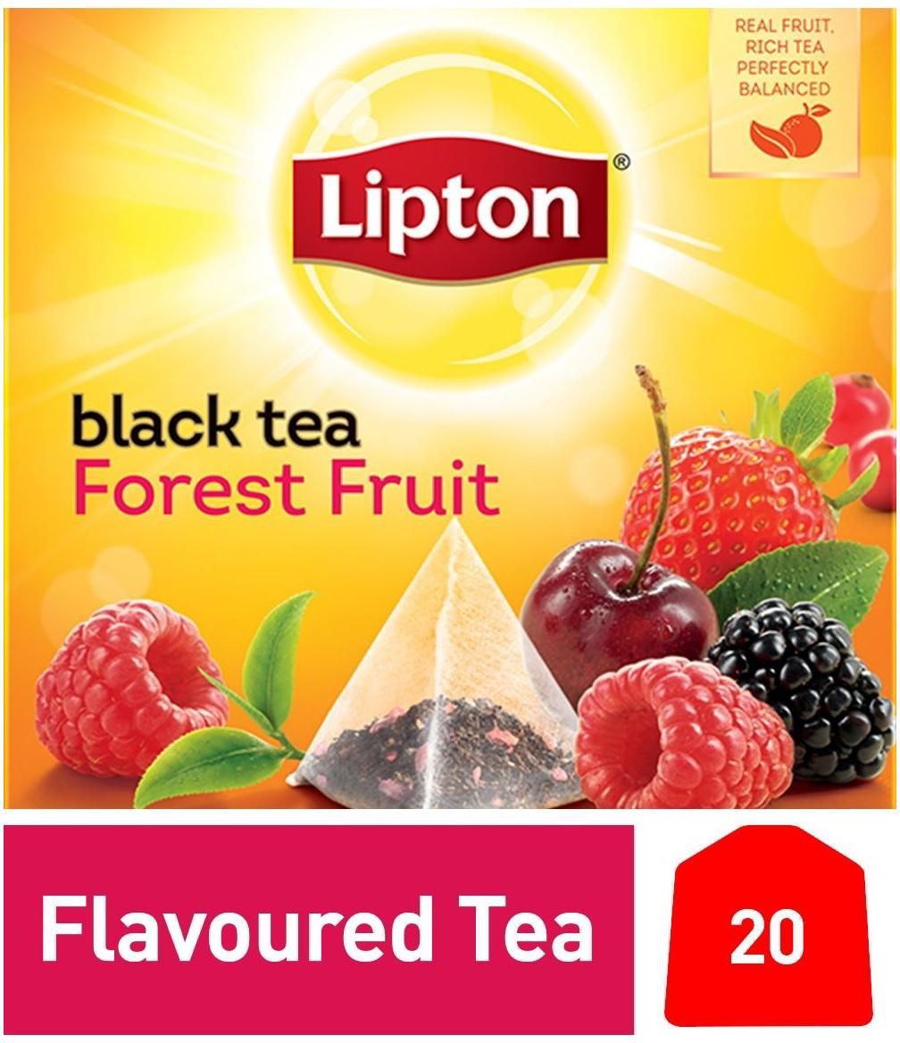 Lipton Black Tea Bag Pyramid Forest Fruit 15 bags