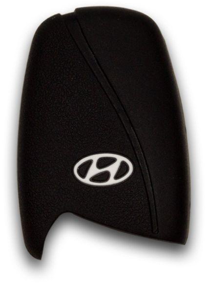 Hanso Silicone Car Key Cover For Hyundai - Black