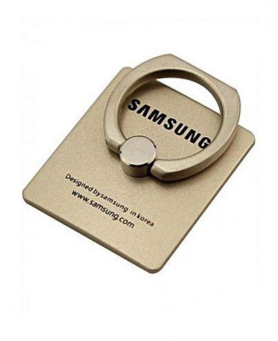 Samsung Mobile Phone Ring Holder With Samsung Logo - Gold