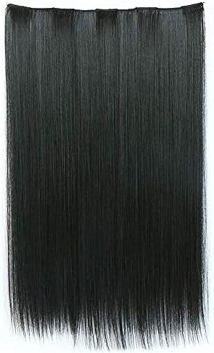 Synthetic Hair Extension Long Straight Black Color