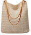 Straw Bag Women Fashionable Beach Tote Bag Summer Handbag Straw Beach Bag Shoulder Bag Small Satchel Bag