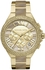 Michael Kors Women's Camille Champagne Dial Gold Tone Stainless Quartz Watch