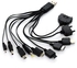 10 in 1 Universal Durable Multi USB Cable Car Charger for Mobile Phone iPod