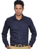 D'Indian CLUB Satin Cotton Men's Full Sleeve Party Dark Blue Printed Shirt Size XXL