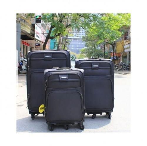 Leaves King Luxury Travel Luggage Bag - Black