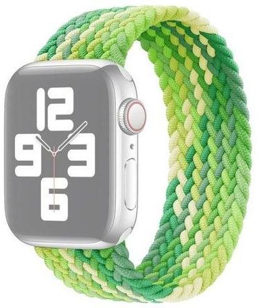Single Loop Weaving Nylon Replacement Watchband, Size: M 155mm for Apple Watch Series 7/6/SE/5/4/3/2/1 42/44/45mm Lime