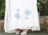 Jalabia Cape with embroidery Blue and Silver