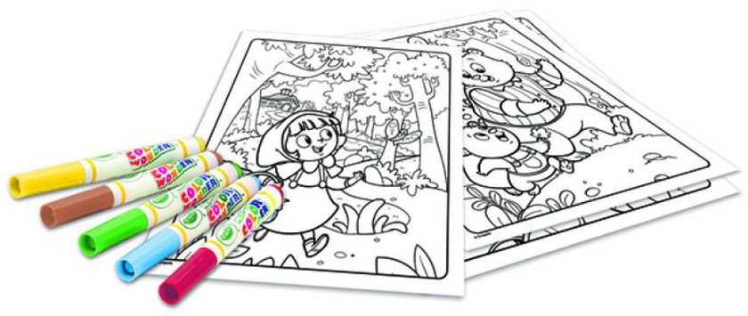 Crayola - Color Wonder Set Once Upon A Time Coloring Book - 4 Markers- Babystore.ae
