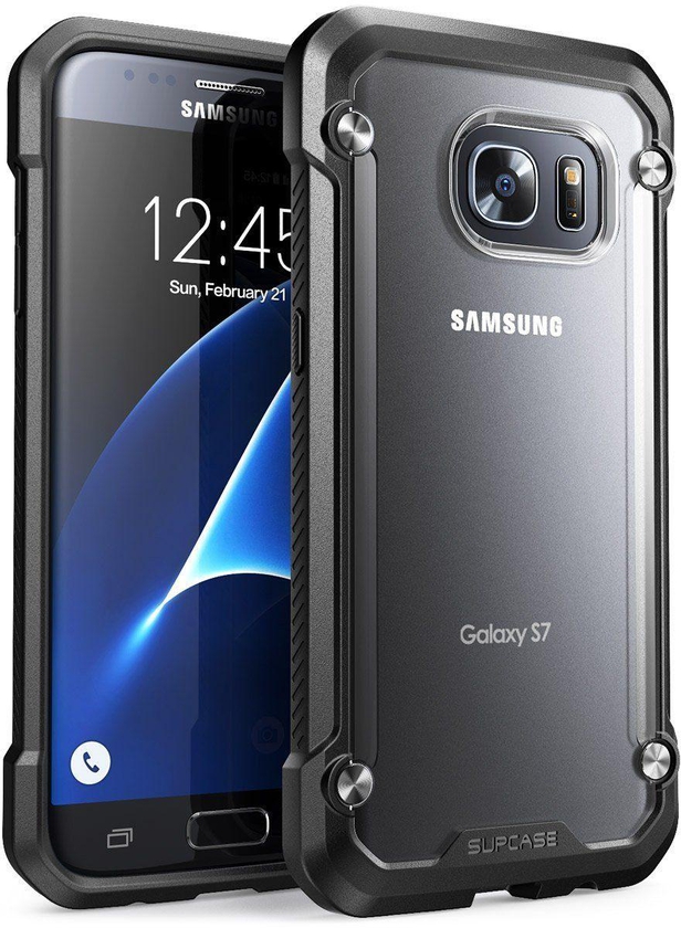 Galaxy S7 Case Cover , SUPCASE , Unicorn Beetle Series , Case-Bumper , Frost-Black