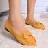 Lovely Female Flat Shoe- Yellow