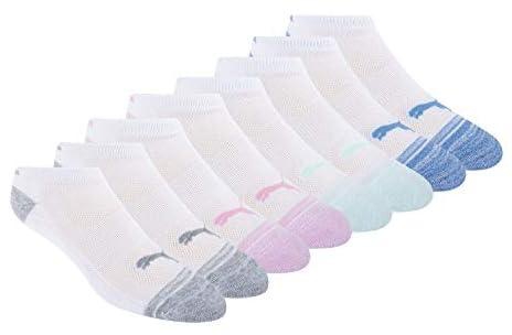 PUMA womens 8 Pack Low Cut Socks Running Socks
