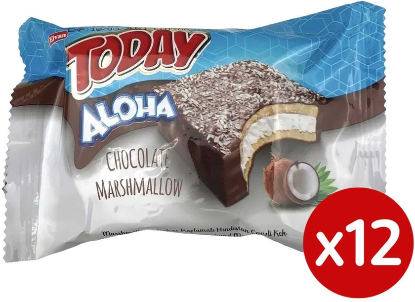 Today Aloha Chocolate Marshmallow - 40 gram - 12 Pieces
