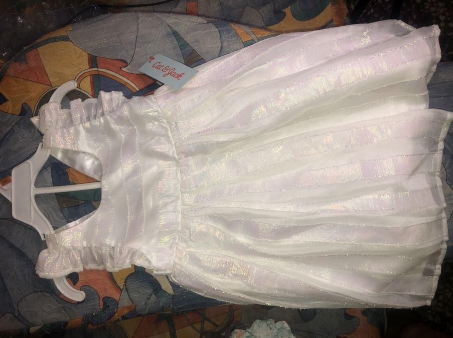 Cat & Jack Baby Girls Princess Dress White Sling Dress