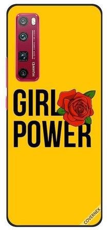 غطاء حماية بطبعة عبارة "Girl Power" لجهاز هواوي نوفا 7 برو متعدد الألوان