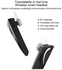 T1 Bluetooth Wireless In-Ear Headset Black/Silver