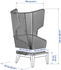 VINGSÖN Wing chair, in/outdoor - grey