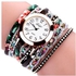 HONHX Watches Women Popular Quartz Watch Luxury Bracelet Flower Gemstone Wristwatch