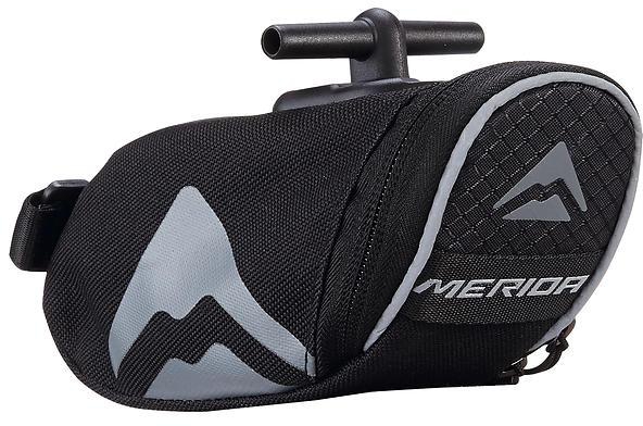 MERIDA Water Resistant Bike T-Bar Seat Cycling Saddle Bag - 114x57x83mm (Black)