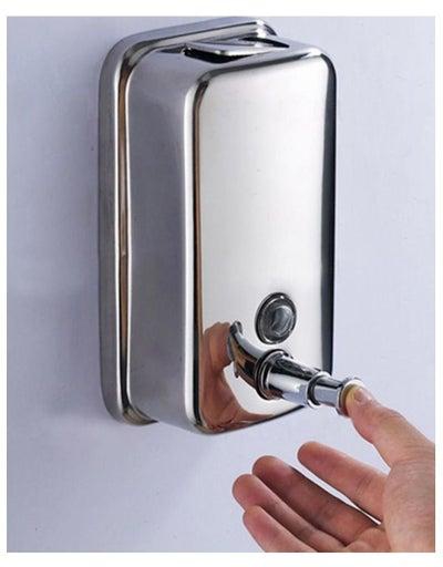 Vertical Wall Mount Stainless Steel Soap Dispenser, Stainless Steel (Vertical)