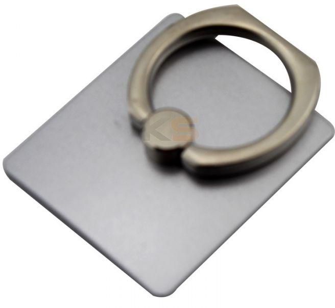 iRing Holder Hook Universal Mobile Phone 3D Metal Finger Grip Ring Stand for iPhone Tablets-Silver