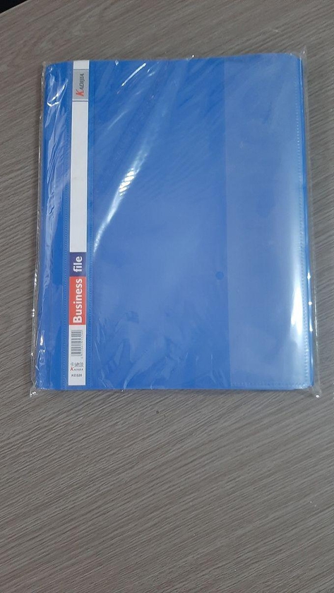 ​​Super PP Folder With Grab - A4 Size - 12 PCs - Dark Blue