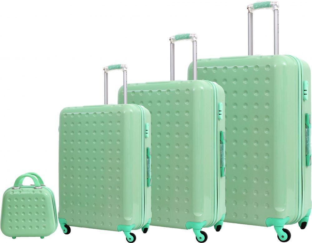 Trolley Travel Bags by Star Line set of 5 bags 21-102 - Green