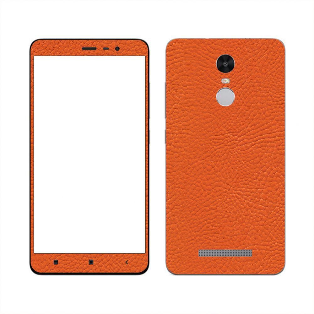 Stylizedd Vinyl Skin Decal Body Wrap for Xiaomi Redmi Note 3 - Fine Grain Leather Orange