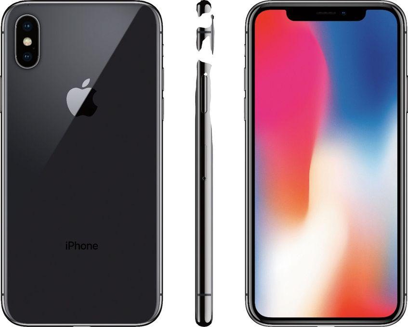 Apple Iphone X 256gb 3gb 5.8" Space Grey Free Case,Screen Guide