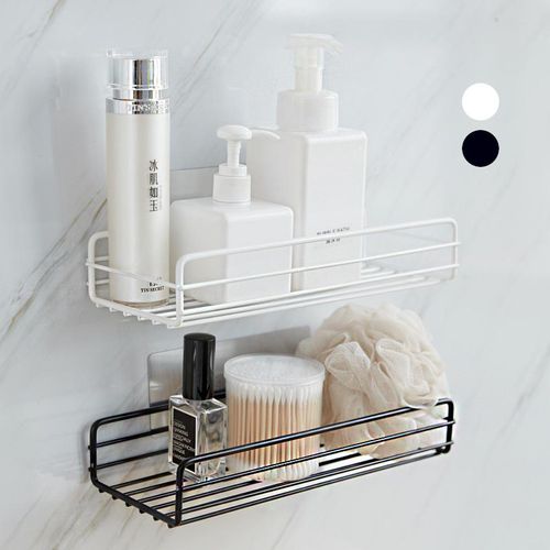 GTE 2pcs Wrought Iron Bathroom Furniture Racks Wall Stable Mounted Rack