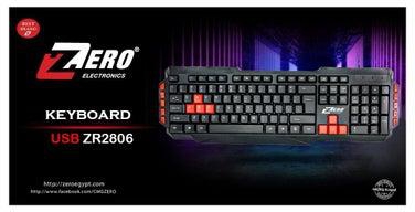 Zero Multimedia USB Keyboard - Model ZR-2806 Black