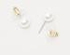 Sentiments Studded Ring Pendant Necklace and Pearl Earrings