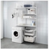 ALGOTWall upright/shelves/drying rack, white