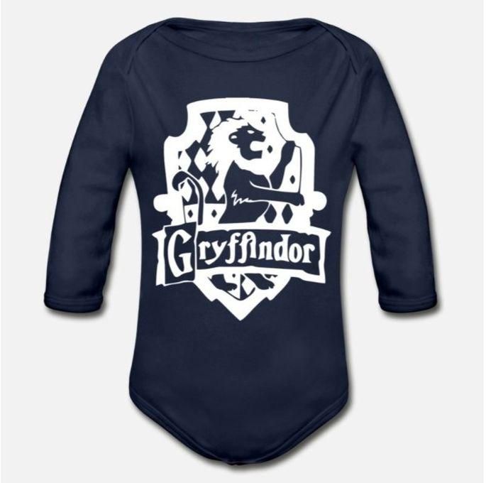Gryffindor Organic Long Sleeve Baby Bodysuit_2