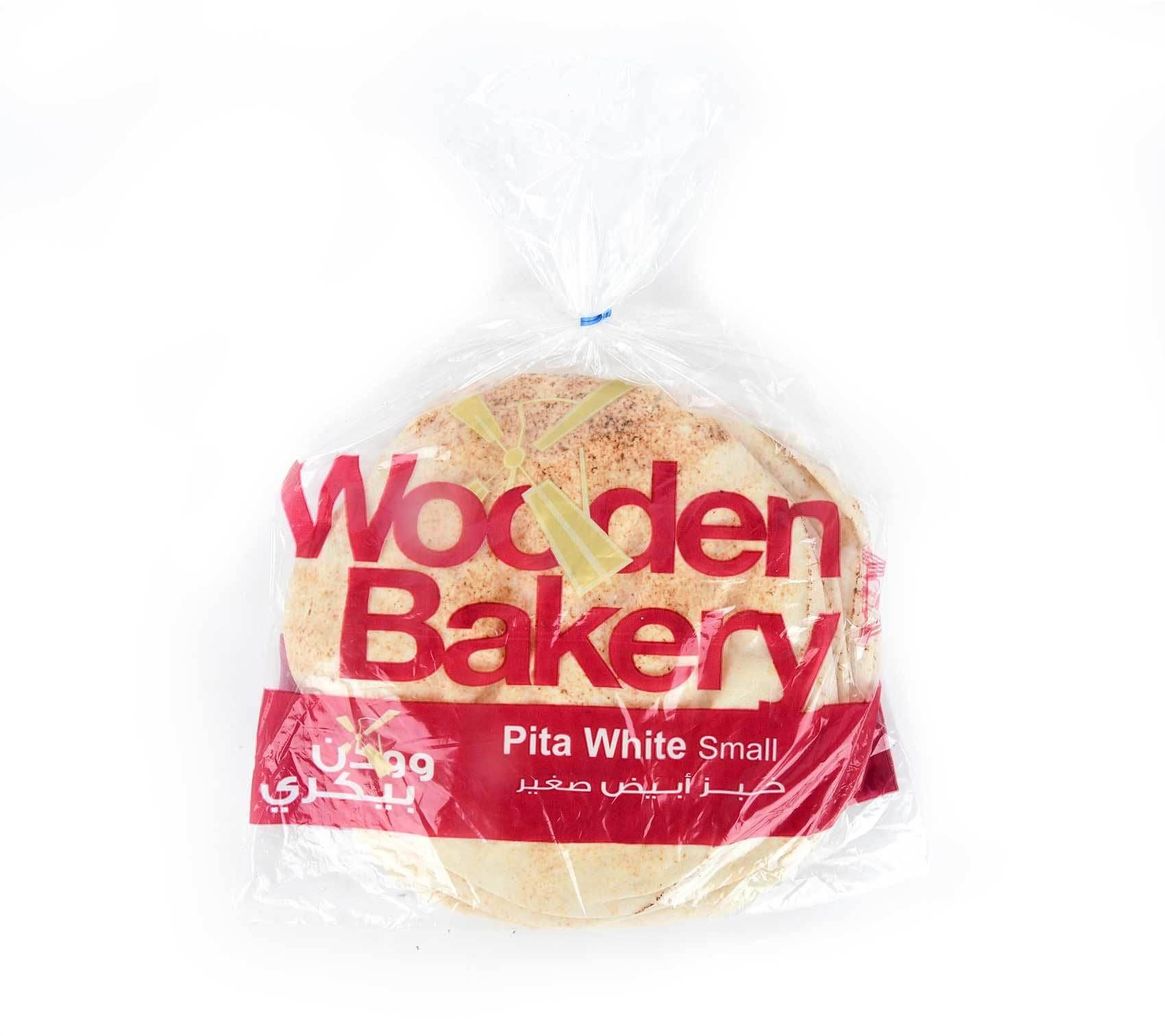 Wooden bakery white small bread 510 g