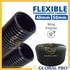 (1ROLL) 40MM / 50MM PVC Flexible Hose HDPE Corrugated Conduit Electric Wires Cover