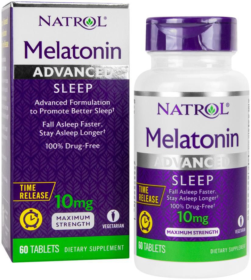 MELATONIN ADVANCED SLEEP 10mg (Maximum Strength, Time Release) 60 Tablets