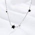 925 Sterling Silver Sweet Necklace Tassel Star Pendant