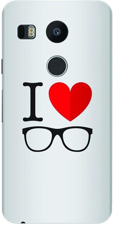 Stylizedd Google Nexus 5X Slim Snap Case Cover Matte Finish - I love glasses