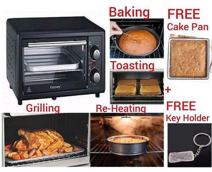Century 11 L- Electric Oven -Toaster- Roaster- Baker Barbecue BBQ Grill + FREE Cake Pan + Key Holder
