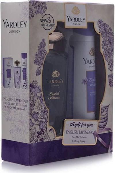 English Lavender Body Spray and Perfume Set for Women - 125+150 ml, EDT
