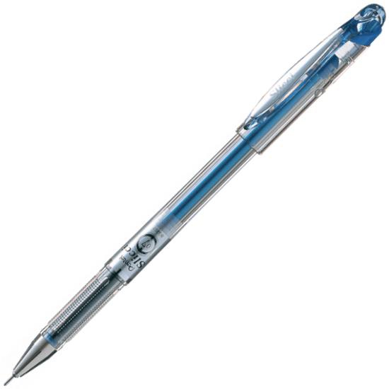 Pentel BG207 Slicci Metallic Gel Ink Pen - 0.7mm, Blue (Pack of 12)